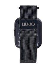 LIUJO VOICE SLIM LUXURY Zegarek, smartwatch ze stopu aluminium ze złotym wykończeniem czarny - Zegary - 3