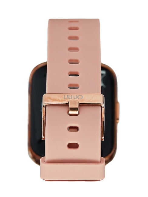 VOICE SLIM Zegarek, smartwatch z obudową silikonową i stalową r&oacute;żowe złoto - Zegary