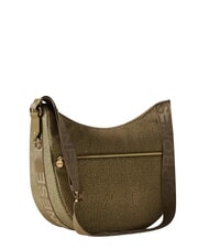 BORBONESE LUNA BAG MEDIUM Torba na ramię oliwka - Torby damskie - 3