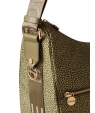 BORBONESE LUNA BAG MEDIUM Torba na ramię oliwka - Torby damskie - 5