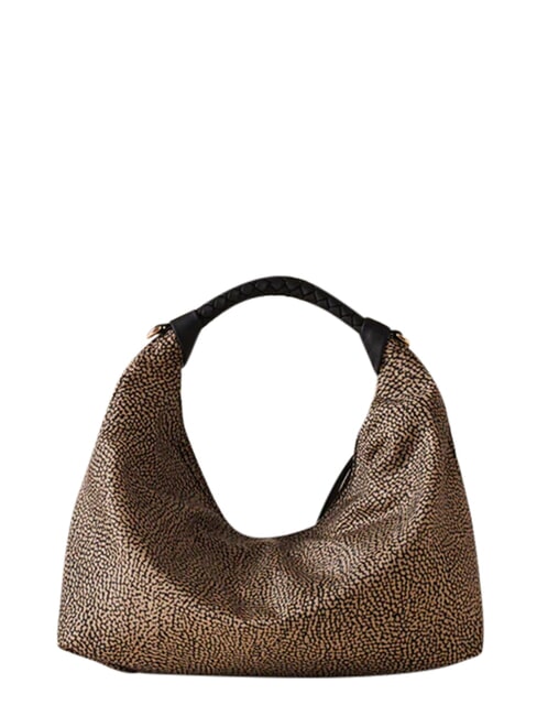 PLIE Torba na ramię typu hobo OP/NATURALNY/CZARNY - Torby damskie