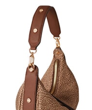 BORBONESE FRAME Torba typu hobo, mini, torba na ramię beżowo-brązowy - Torby damskie - 5