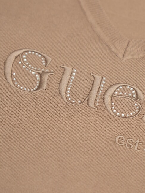 SAYLOR LOGO  Sweter jedwabny taupe - Koszulki damskie