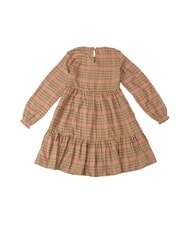 TOMMY HILFIGER TH KIDS Sukienka dla dziewczynki Kratka Shepard/beż magenta - Sukienki dla małych dziewczynek - 3