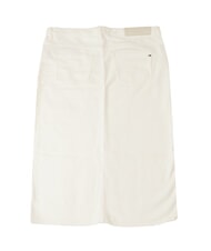 TOMMY HILFIGER TH Długa sp&oacute;dnica ecru - Sp&oacute;dnice damskie - 3