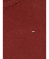 TOMMY HILFIGER PIMA Sweter z mieszanki kaszmiru i okrągłym dekoltem głęboko czerwony - Koszulki męskie - 2