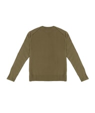 TOMMY HILFIGER PIMA Sweter z mieszanki kaszmiru i okrągłym dekoltem zieleń wojskowa - Koszulki męskie - 3