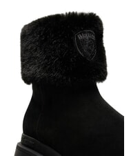 BLAUER KIMMEL Sk&oacute;rzane buty zimowe CZARNY - Buty damskie - 4