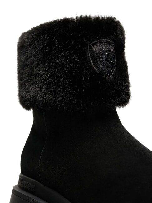 KIMMEL Sk&oacute;rzane buty zimowe CZARNY - Buty damskie