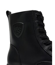 BLAUER KIMMEL Sk&oacute;rzane botki CZARNY - Buty damskie - 3