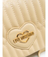 LOVE MOSCHINO BUBBLY LOVE Mała torba na ramię masło - Torby damskie - 3