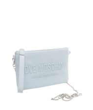 LOVE MOSCHINO SIGNATURE LOVE Kopert&oacute;wka z paskiem na ramię jasnoniebieski - Torby damskie - 2