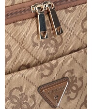 GUESS BERTA Plecak wielokieszeniowy, pod siedzenie 45 cm logo mleka/brązowy - Torby damskie - 6