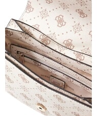 GUESS EMELIE LOGO Torba na ramię logo waniliowe - Torby damskie - 2