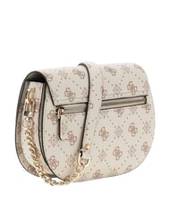 GUESS EMELIE LOGO Torba na ramię logo waniliowe - Torby damskie - 3