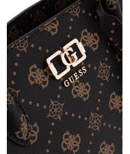 GUESS EMELIE LOGO2 Torebka z paskiem na ramię logo espresso - Torby damskie - 5