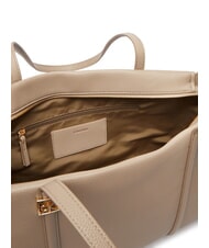 CALVIN KLEIN HARDWARE EMBLEM PEBB Torba na zakupy pustynny szary - Torby damskie - 5