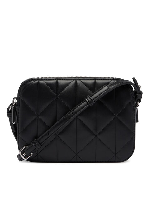 QUILTED EMBLEM Mała torba na ramię na czarno - Torby damskie