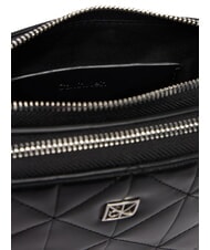 CALVIN KLEIN QUILTED EMBLEM Mała torba na ramię na czarno - Torby damskie - 5