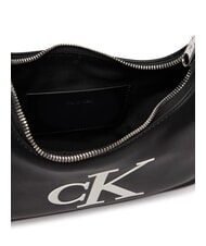 CALVIN KLEIN BOLD MONOGRAM Torba na ramię czarno-biały - Torby damskie - 5