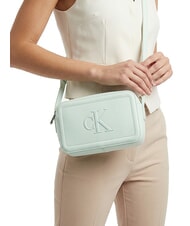CALVIN KLEIN BOLD MONOGRAM Mała torba na ramię szepczący błękit - Torby damskie - 5