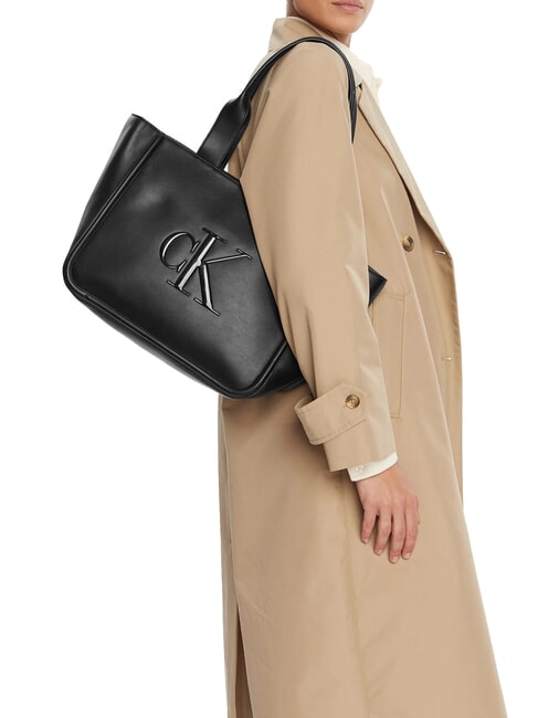 BOLD MONOGRAM Klientka na ramię na czarno - Torby damskie