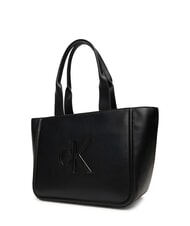 CALVIN KLEIN BOLD MONOGRAM Klientka na ramię na czarno - Torby damskie - 3