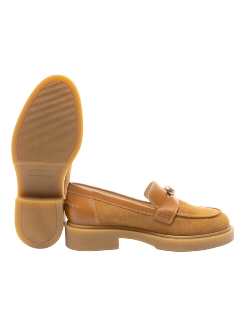 CAMPIONARIO - SFERA  Mokasyny sk&oacute;rzane brandy + baza miodowa - Buty damskie
