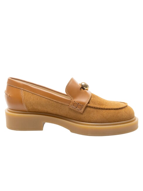 CAMPIONARIO - SFERA  Mokasyny sk&oacute;rzane brandy + baza miodowa - Buty damskie
