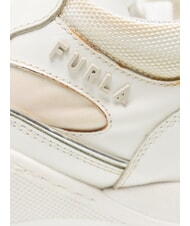 FURLA CAMPIONARIO - WONDERLACE UP Damskie trampki talk w proszku h+kolor srebrny - Buty damskie - 4