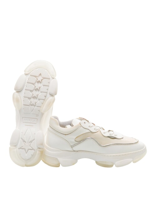 CAMPIONARIO - WONDERLACE UP Damskie trampki talk w proszku h+kolor srebrny - Buty damskie