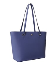 RALPH LAUREN KARLY Sk&oacute;rzana torba na zakupy Carson Blue - Torby damskie - 3