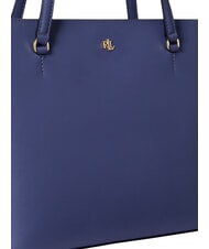 RALPH LAUREN KARLY Sk&oacute;rzana torba na zakupy Carson Blue - Torby damskie - 6