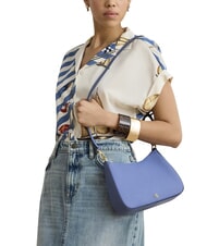 RALPH LAUREN DANNI Torba na ramię, z paskiem na ramię, ze sk&oacute;ry Carson Blue - Torby damskie - 2