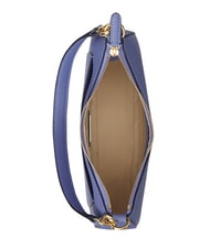 RALPH LAUREN DANNI Torba na ramię, z paskiem na ramię, ze sk&oacute;ry Carson Blue - Torby damskie - 6