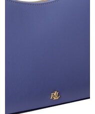 RALPH LAUREN DANNI Torba na ramię, z paskiem na ramię, ze sk&oacute;ry Carson Blue - Torby damskie - 7