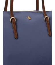 RALPH LAUREN KEATON Średnia torba na zakupy Carson Blue - Torby damskie - 6