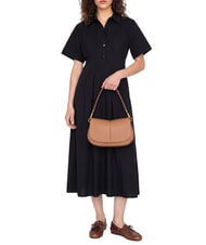 GIANNI CHIARINI HELENA ROUND Torebka z paskiem na ramię, ze sk&oacute;ry glina - Torby damskie - 7