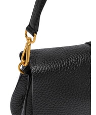 GIANNI CHIARINI HELENA ROUND Torebka z paskiem na ramię, ze sk&oacute;ry Czarny - Torby damskie - 4