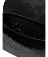 GIANNI CHIARINI HELENA ROUND Torebka z paskiem na ramię, ze sk&oacute;ry Czarny - Torby damskie - 5