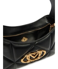 LOVE MOSCHINO EMBOSSED Torba na ramię Czarny - Torby damskie - 5
