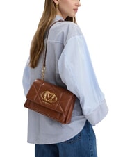 LOVE MOSCHINO EMBOSSED Torba na ramię brązowy - Torby damskie - 2