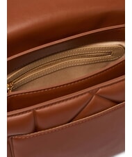 LOVE MOSCHINO EMBOSSED Torba na ramię brązowy - Torby damskie - 5