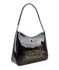 LOVE MOSCHINO ENAMELED Torba na ramię Czarny - Torby damskie - 2