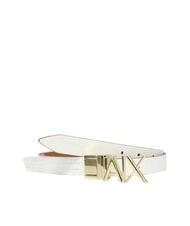 ARMANI EXCHANGE CINTURA Dwustronny pasek sk&oacute;rzany glinka solna / ecru - Paski - 2