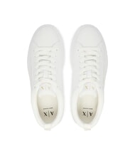 ARMANI EXCHANGE SUPER Sk&oacute;rzane trampki śnieżnobiały - Buty damskie - 4