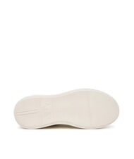 ARMANI EXCHANGE SUPER MINI-TUMBLED Adidasy ecru + czarny - Buty damskie - 5