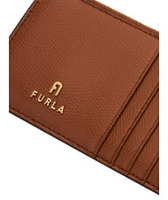 FURLA CAMELIA Płaski portfel sk&oacute;rzany koniak - Portfele damskie - 4