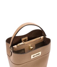 FURLA AMELIA Miniaturowa torba wiaderkowa, do ręki toffi - Torby damskie - 3