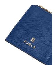 FURLA CAMELIA Płaski portfel sk&oacute;rzany indygo - Portfele damskie - 4